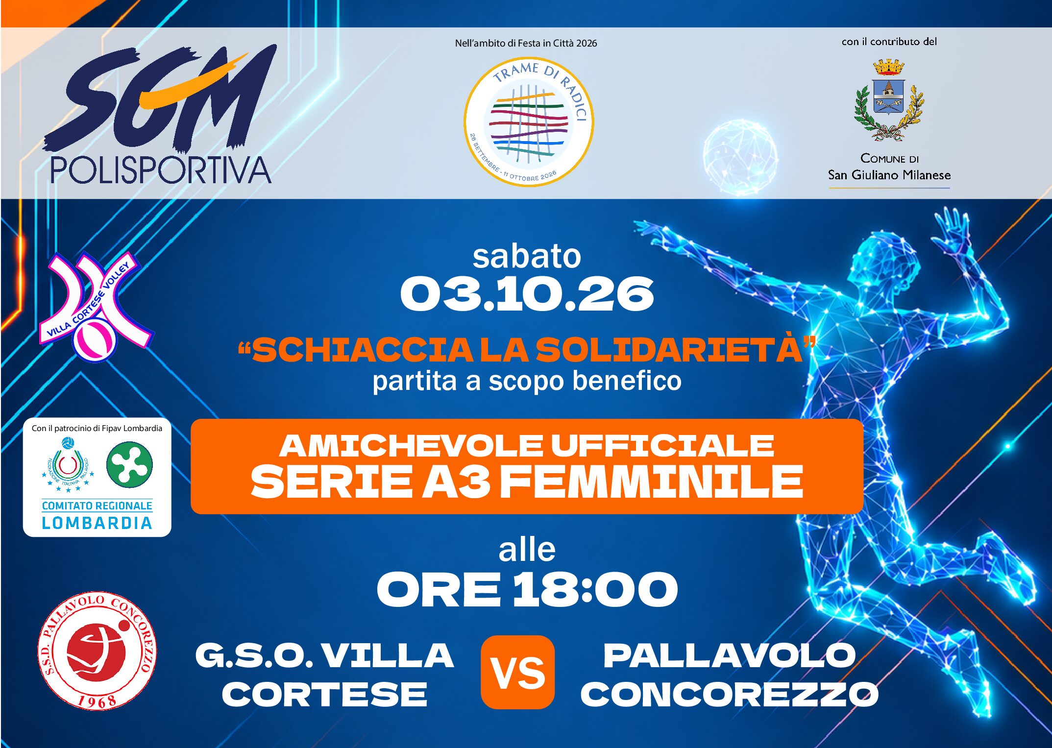 Schiaccia la Solidariet&agrave; 🏐💙