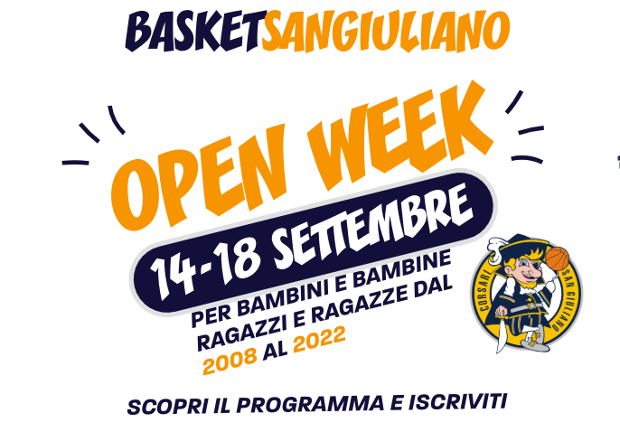 Open week basket e minibasket